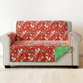 Holiday Cardinal Quilted Furniture Cover Chair Loveseat Sofa