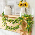Lighted Bee and Yellow Flower Garland - Seasonal Decor - Battery Operated