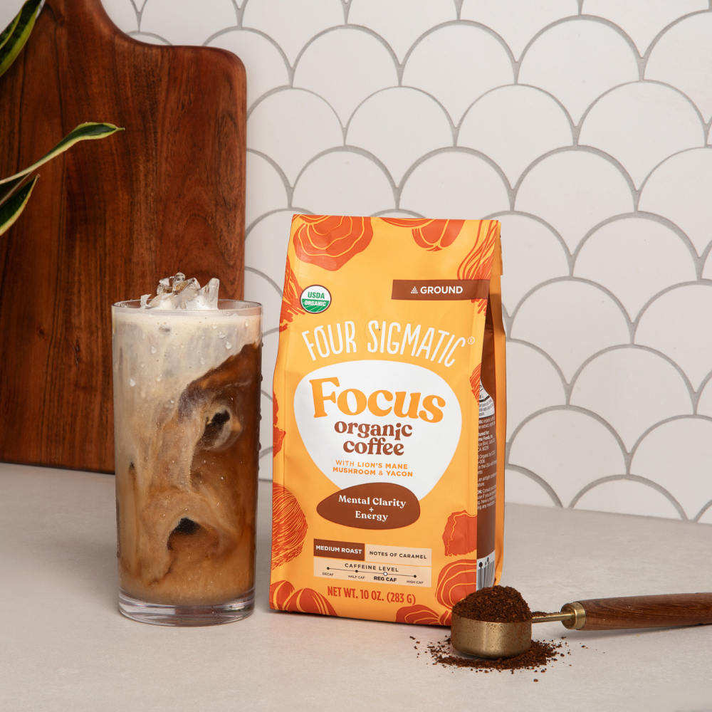 Focus Ground Coffee - Medium - Medium Roast Organic Mushroom Coffee