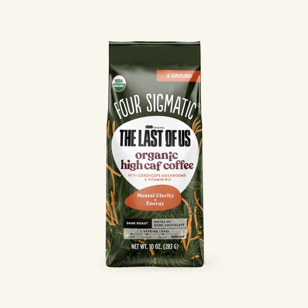 HBO Original The Last Of Us - Organic High Caf Ground Coffee - High Caf Ground Organic Mushroom Coffee
