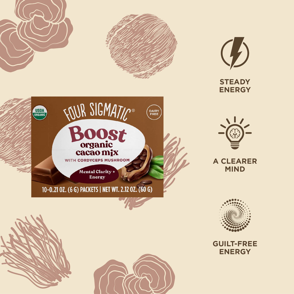 Boost Cacao Packets - Boost Mushroom Cacao Drink Mix