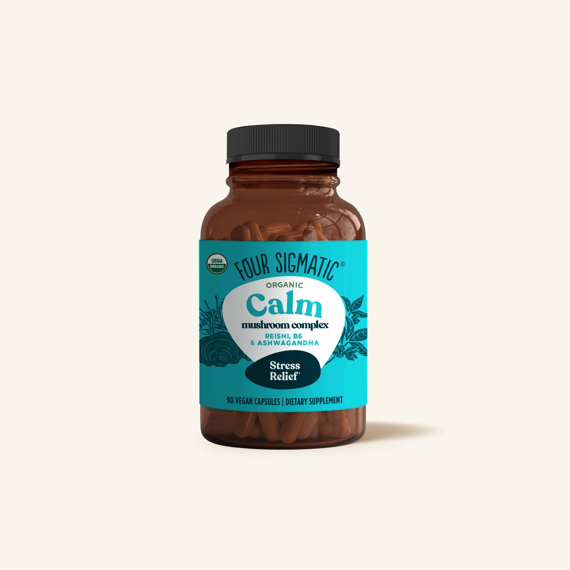 Calm Capsules - Calm Mushroom Supplement Capsules