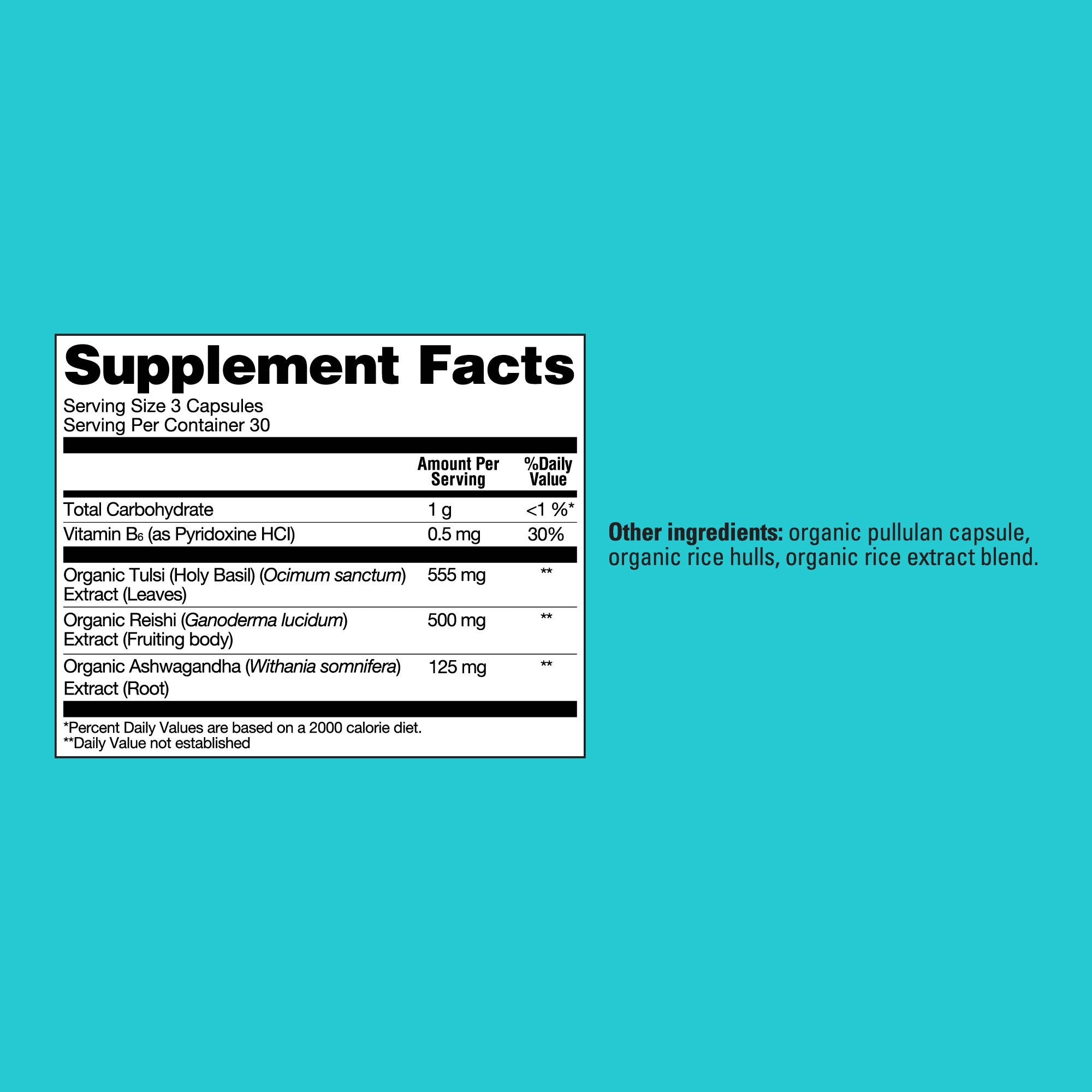 Calm Capsules - Calm Mushroom Supplement Capsules
