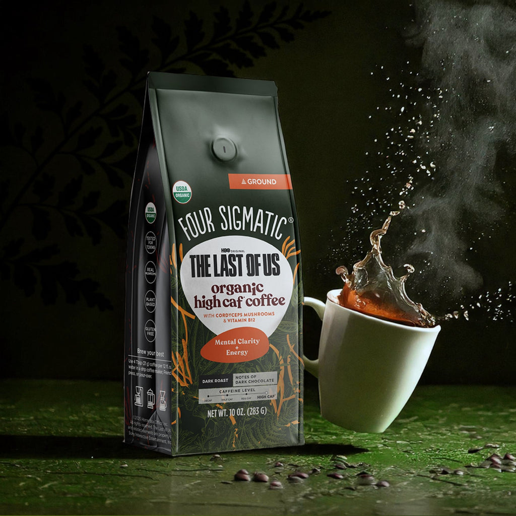 HBO Original The Last Of Us - Organic High Caf Ground Coffee - High Caf Ground Organic Mushroom Coffee