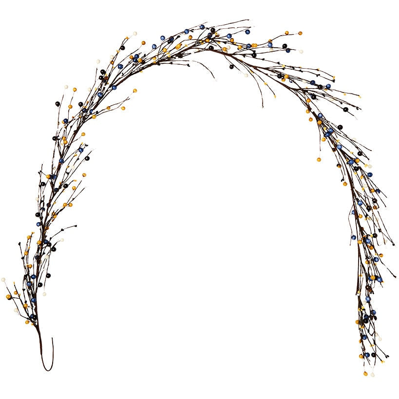 Colorful Country Berry Wreath Garland or LED Candle