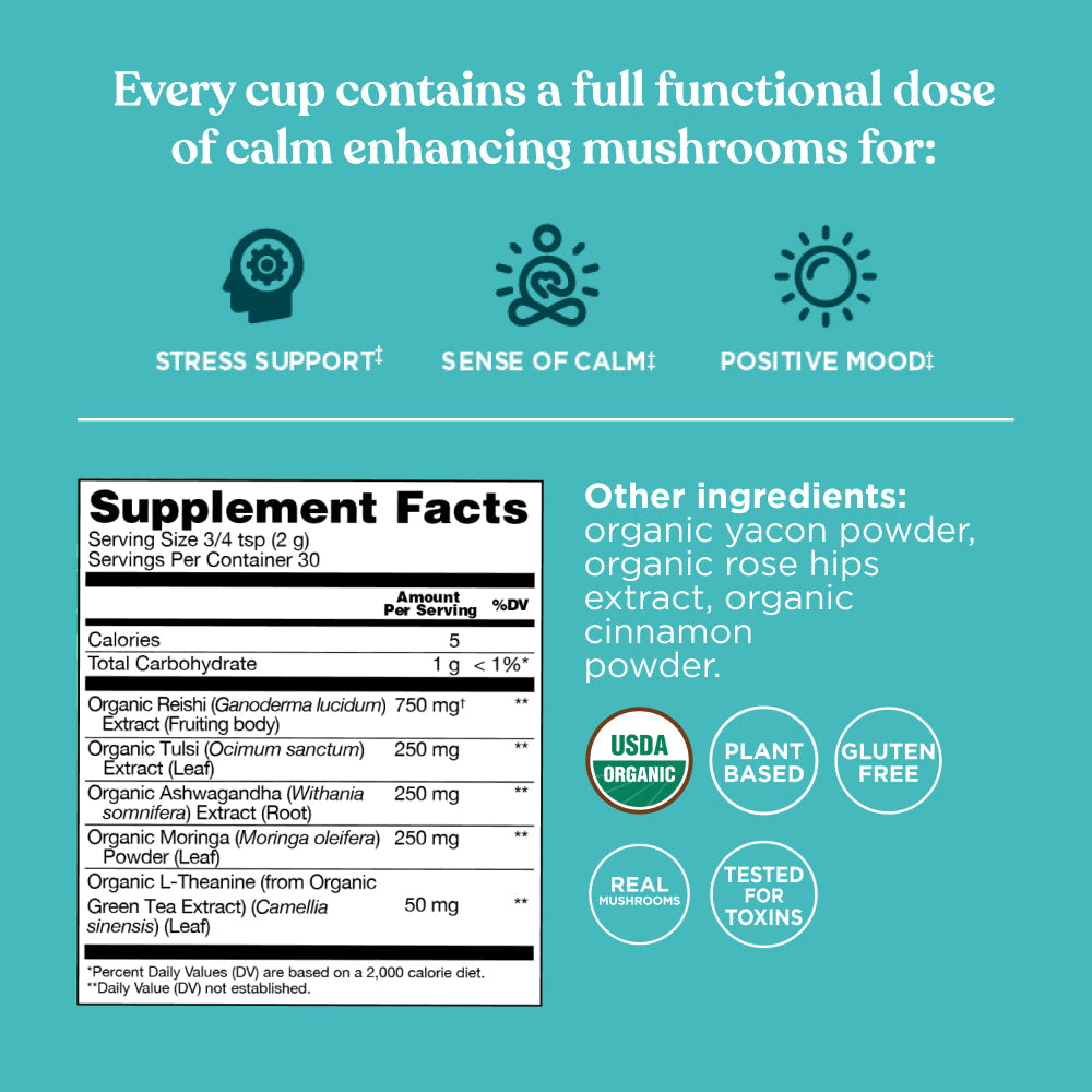 Calm Mushroom Blend - Calm Functional Mushroom Powder