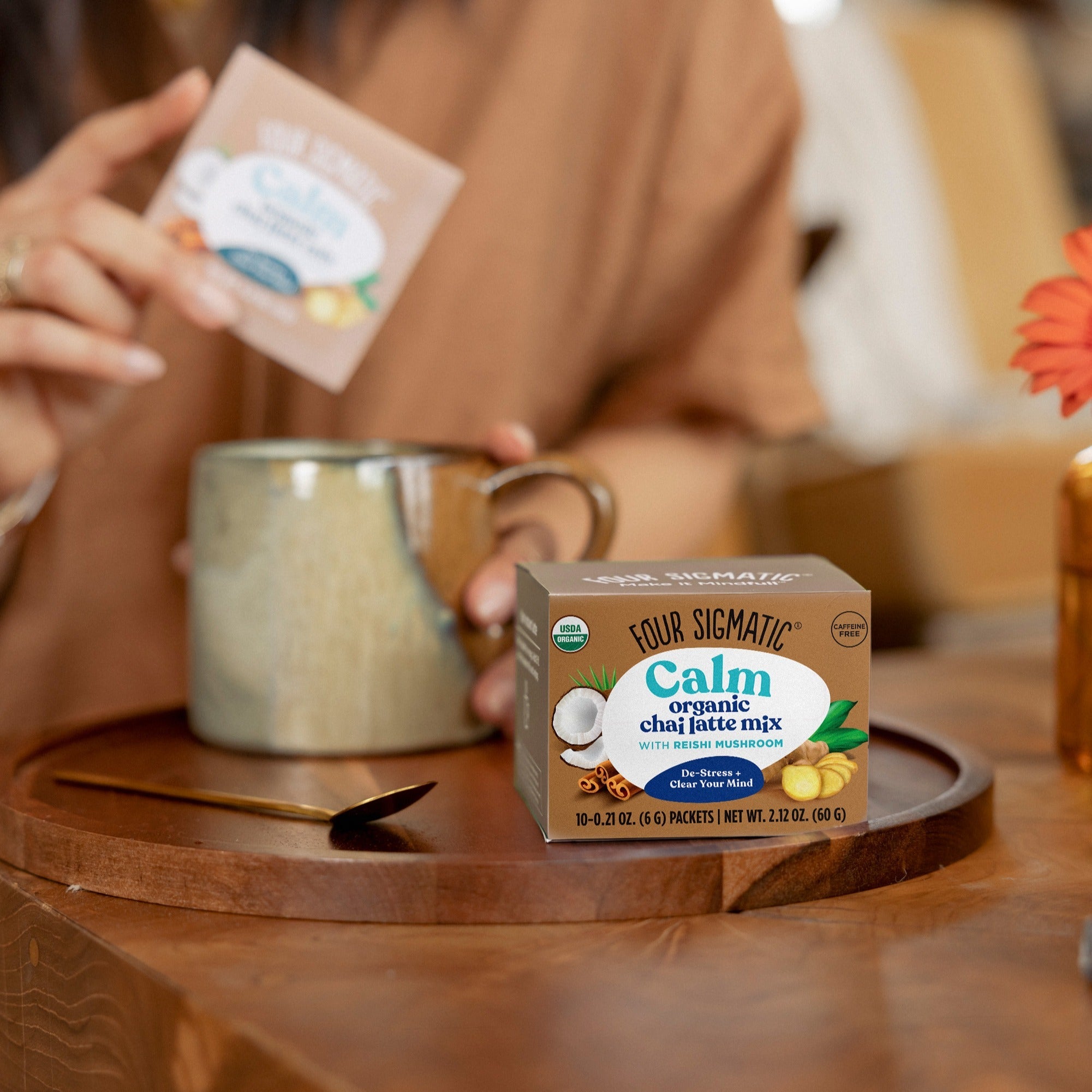 Calm Chai Latte Packets - Chai Latte Mushroom Drink Mix