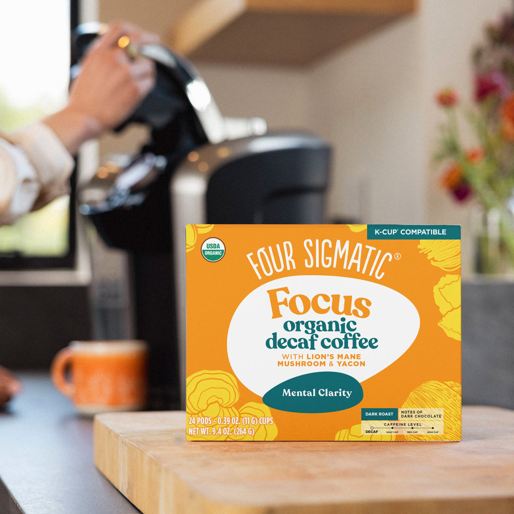 Focus Decaf Coffee Pods (24ct) - Focus Decaf Mushroom Coffee Pods