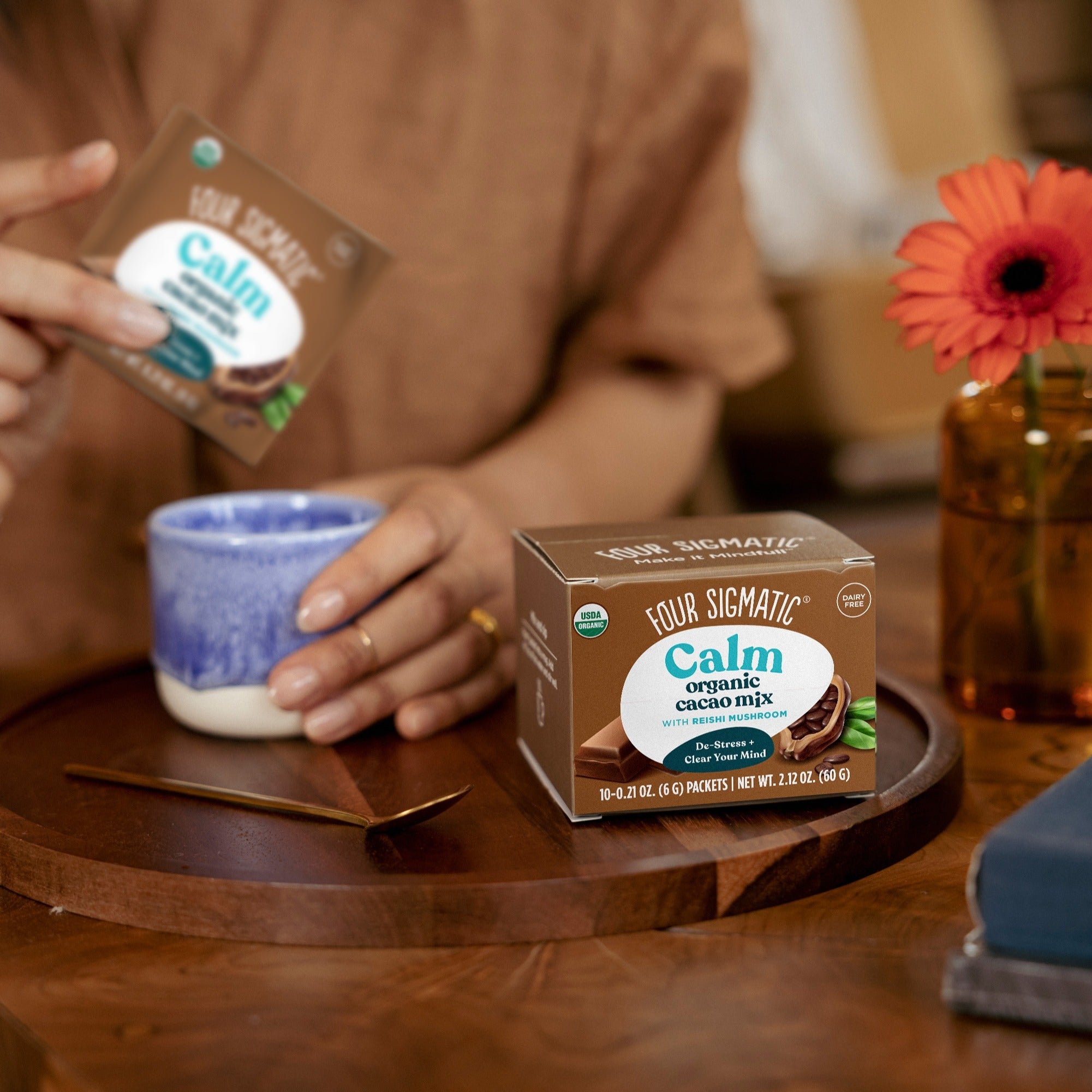 Calm Cacao Packets - Calm Mushroom Cacao Drink Mix