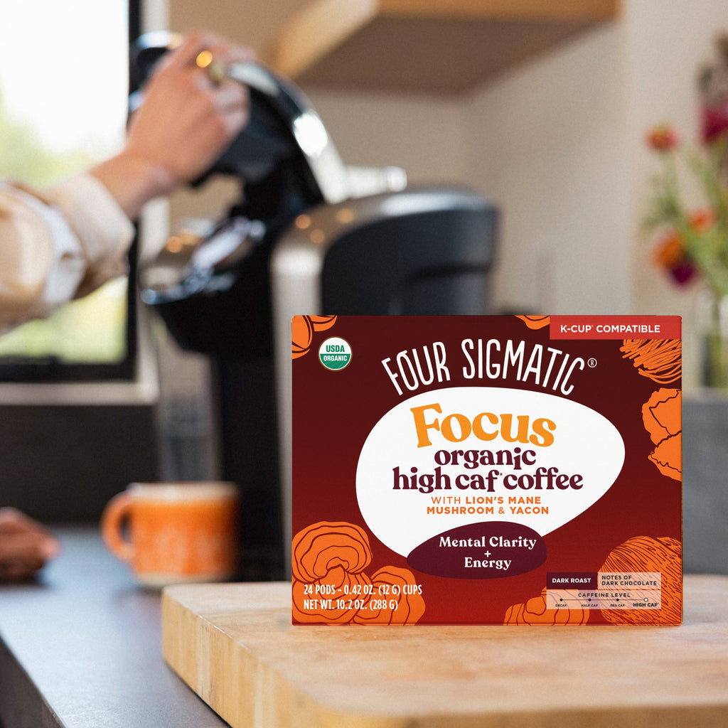 Focus High Caf Coffee Pods (24ct) - Focus High Caf Mushroom Coffee Pods