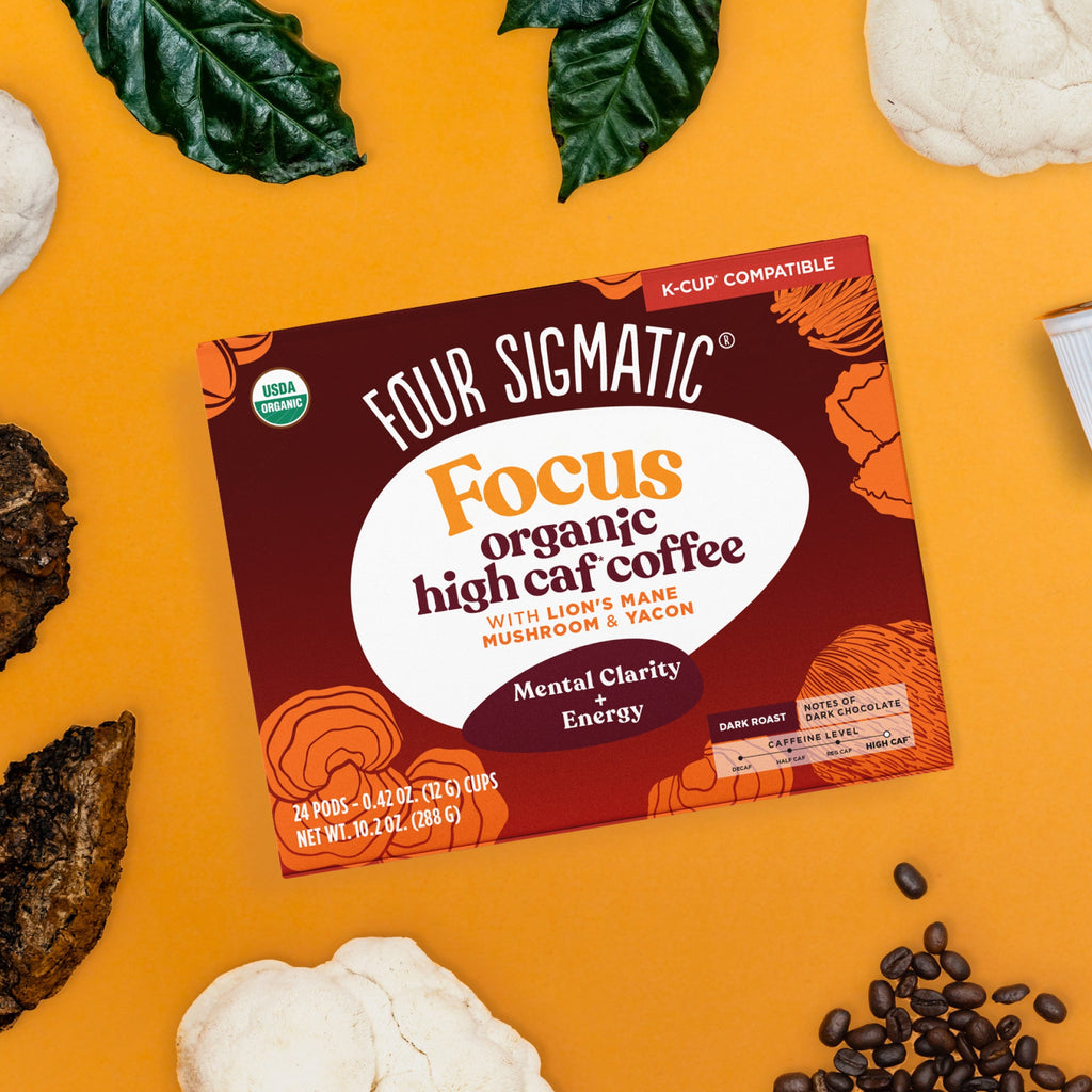 Focus High Caf Coffee Pods (24ct) - Focus High Caf Mushroom Coffee Pods