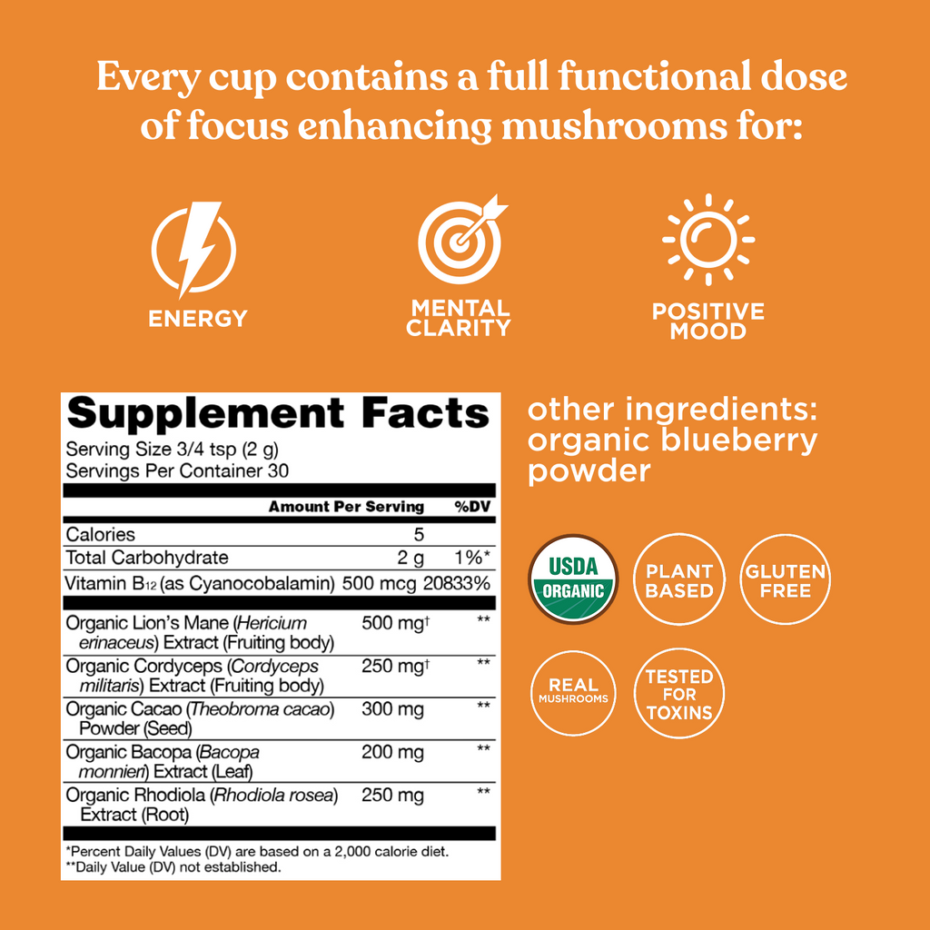 Focus Mushroom Blend - Focus Functional Mushroom Powder