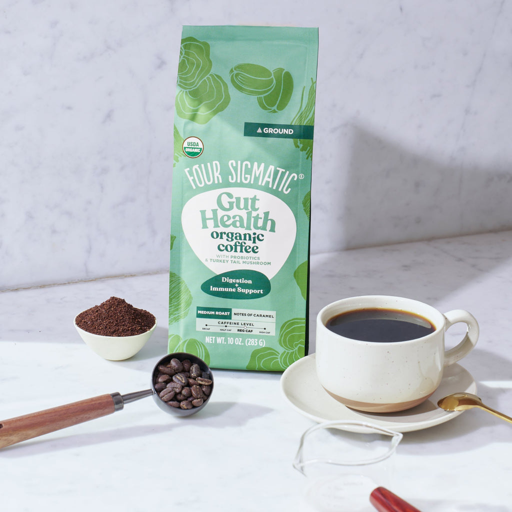 Gut Health Ground Coffee - Medium - Gut Health Medium Roast Organic Mushroom Coffee