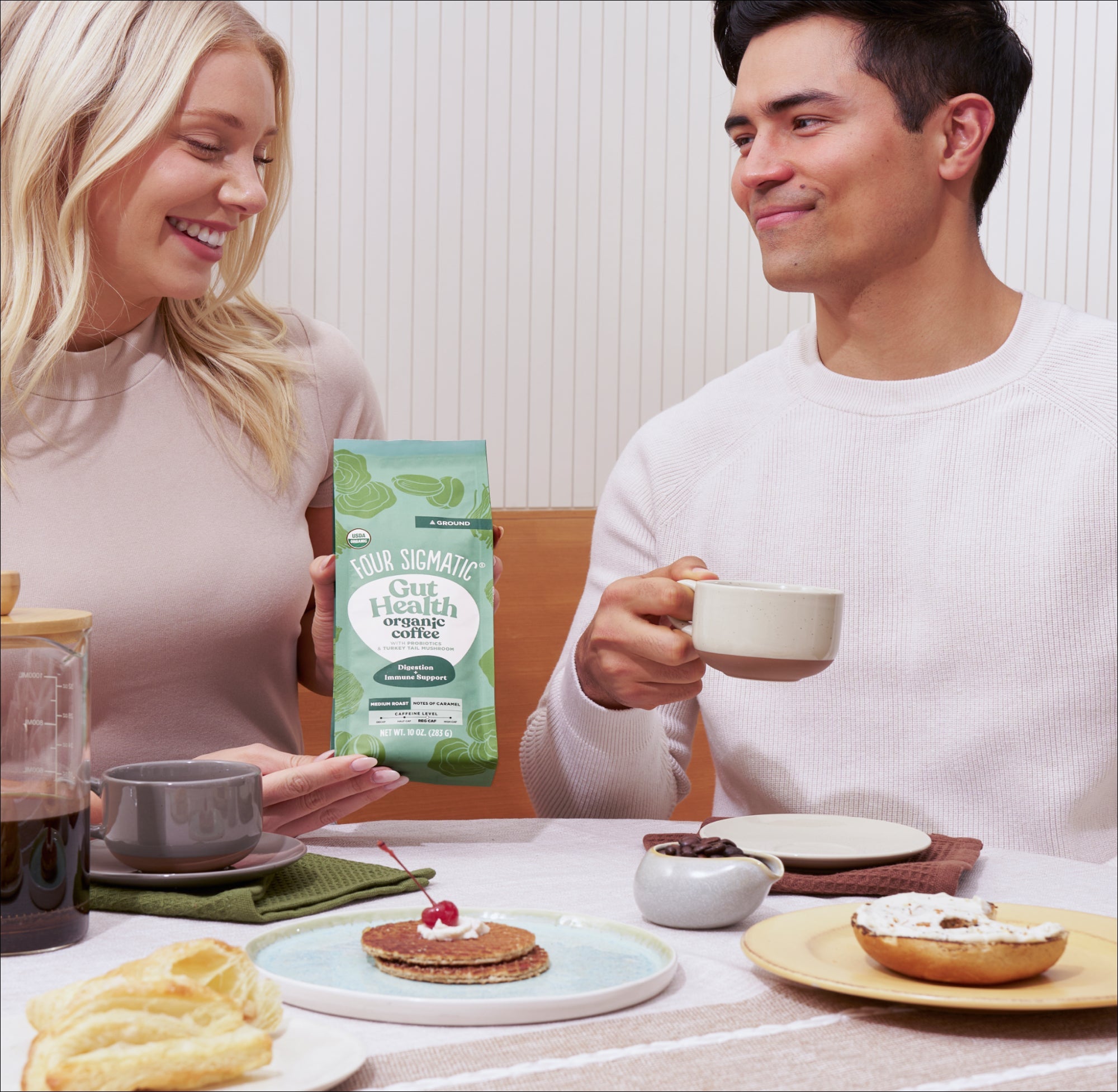 Gut Health Ground Coffee - Medium - Gut Health Medium Roast Organic Mushroom Coffee