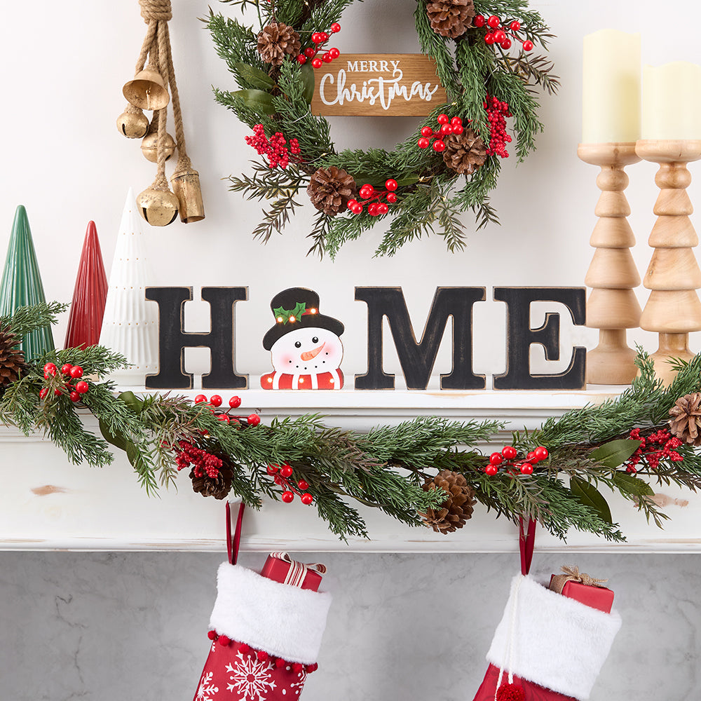Home Sign with Lighted Heart or Set of 4 Icons