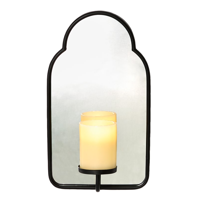 Mirror Wall Sconce With LED Candle