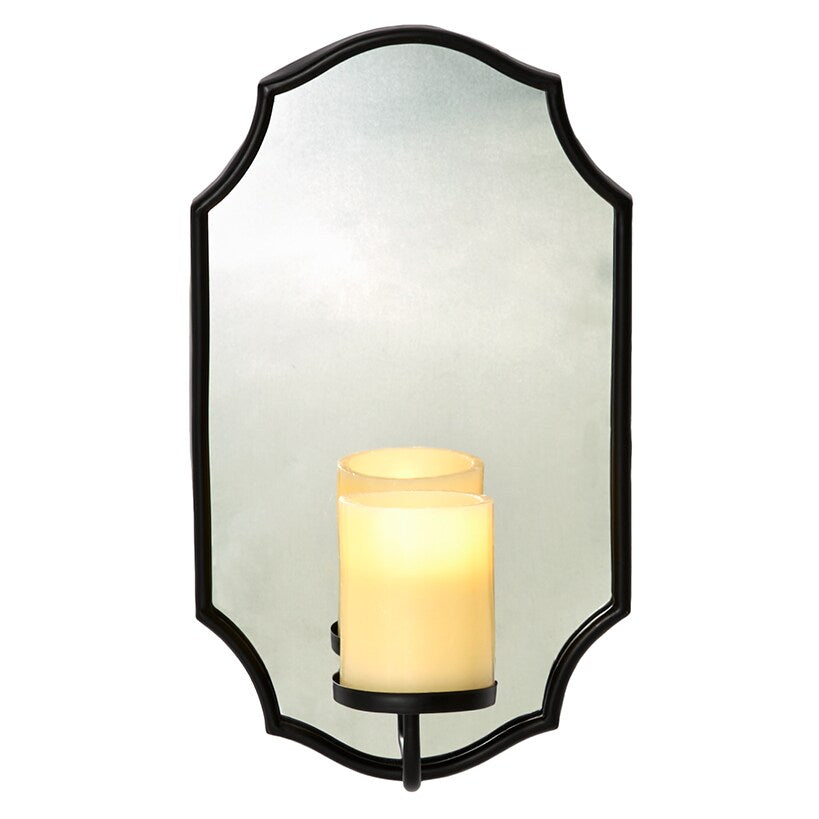 Mirror Wall Sconce With LED Candle