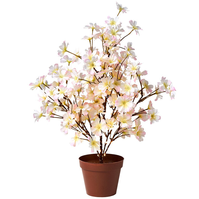 Lighted Flower Table Trees - Blue Blush or Pink