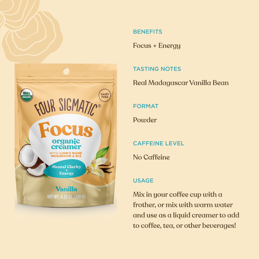 Focus Creamer – Vanilla - Vanilla Functional Coffee Creamer