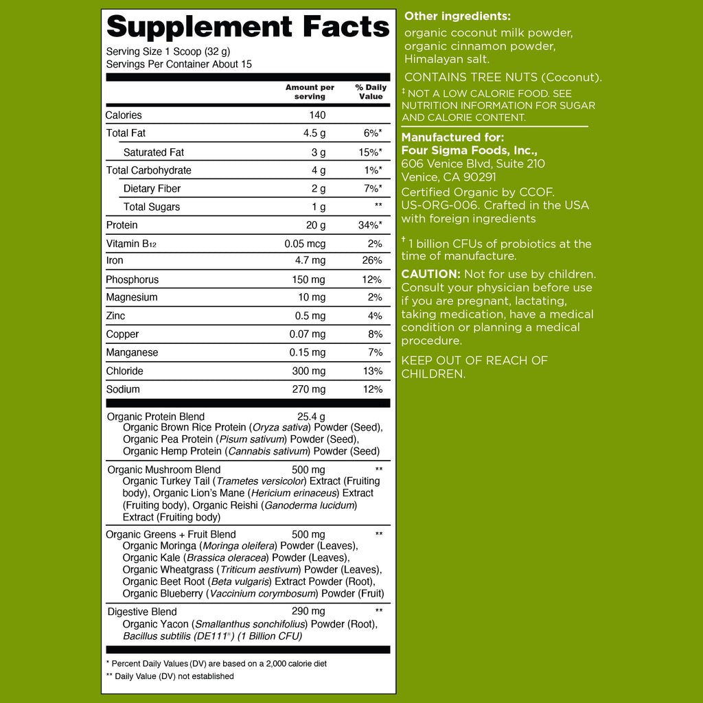 Plant-Based Protein – Unflavored - Unflavored Plant Protein Powder
