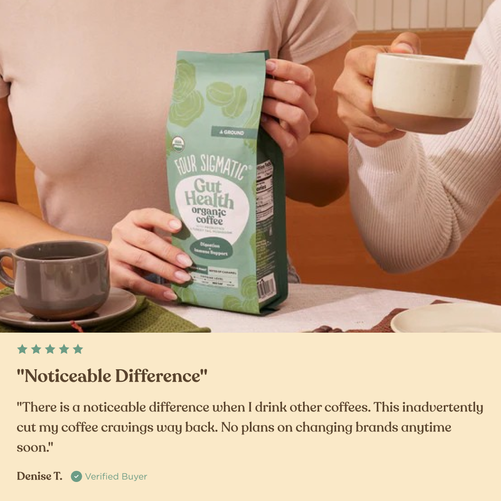 Gut Health Ground Coffee - Medium - Gut Health Medium Roast Organic Mushroom Coffee