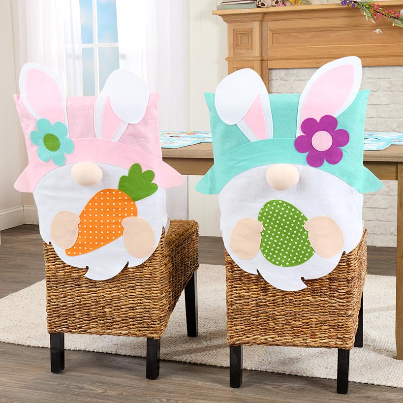 Easter Decorative Dining Chair Covers Set of 2