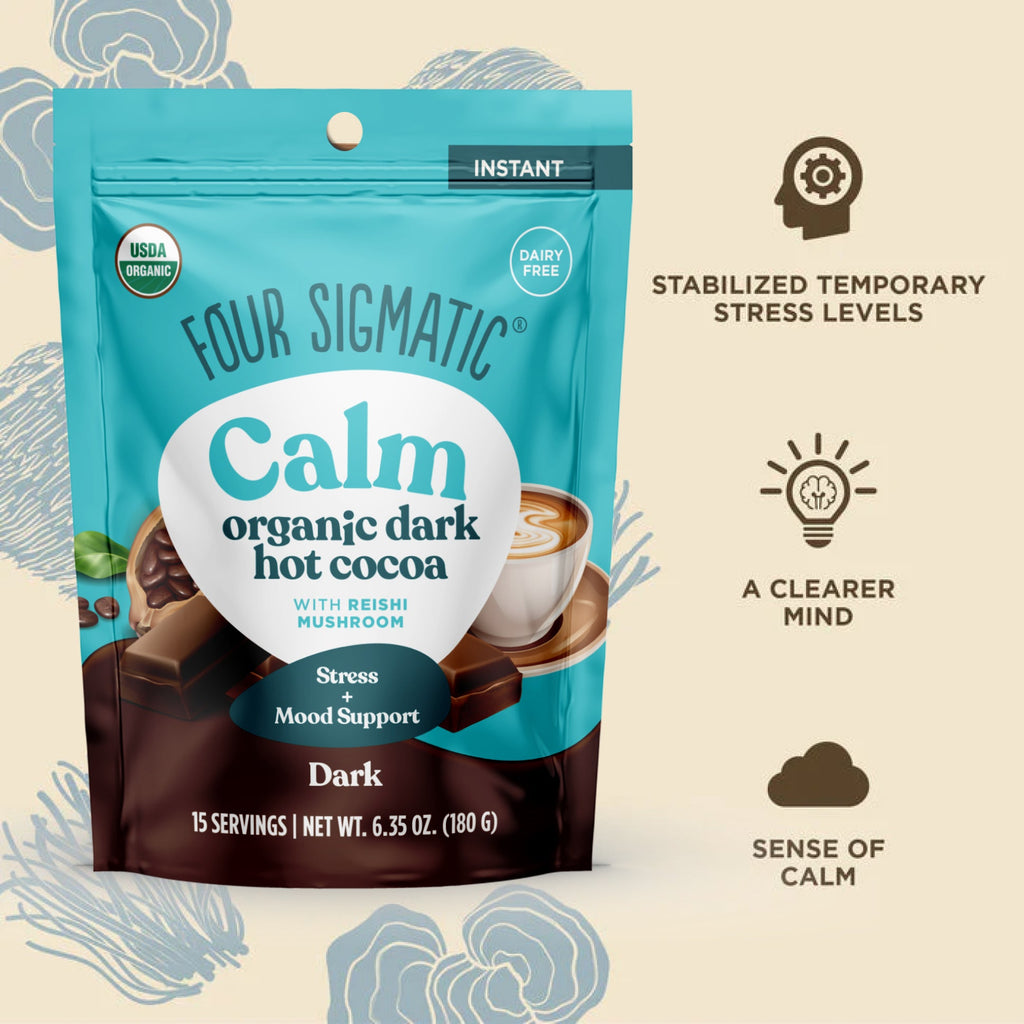 Calm Dark Hot Cocoa - Calm Mushroom Hot Cocoa