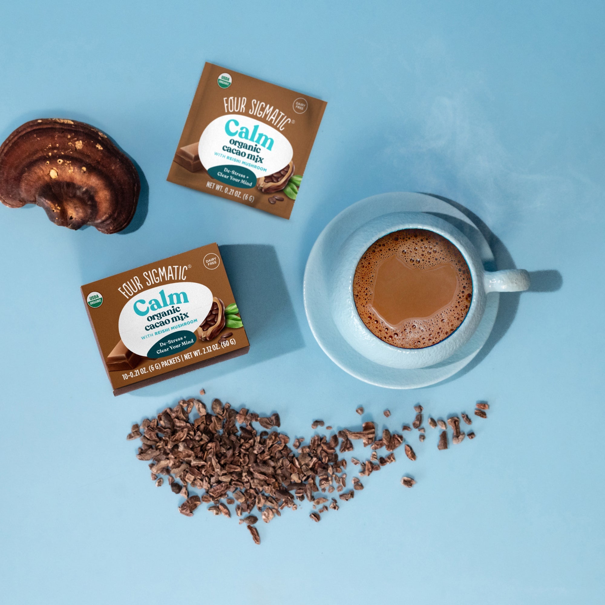 Calm Cacao Packets - Calm Mushroom Cacao Drink Mix