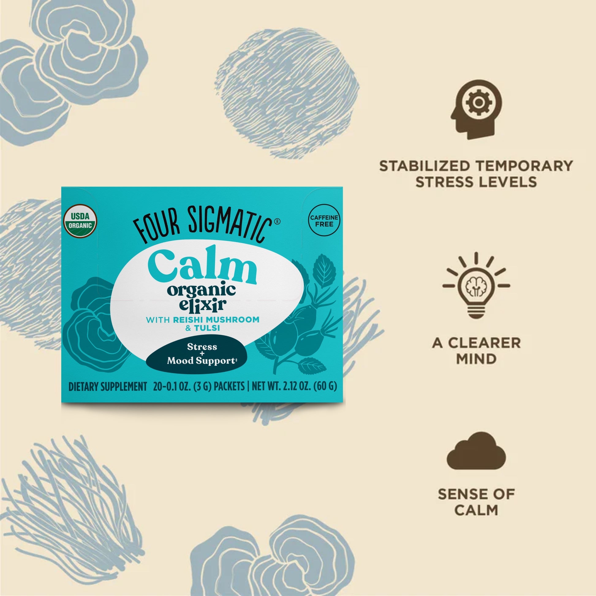 Calm Elixir Packets - Calm Mushroom Elixir Mix