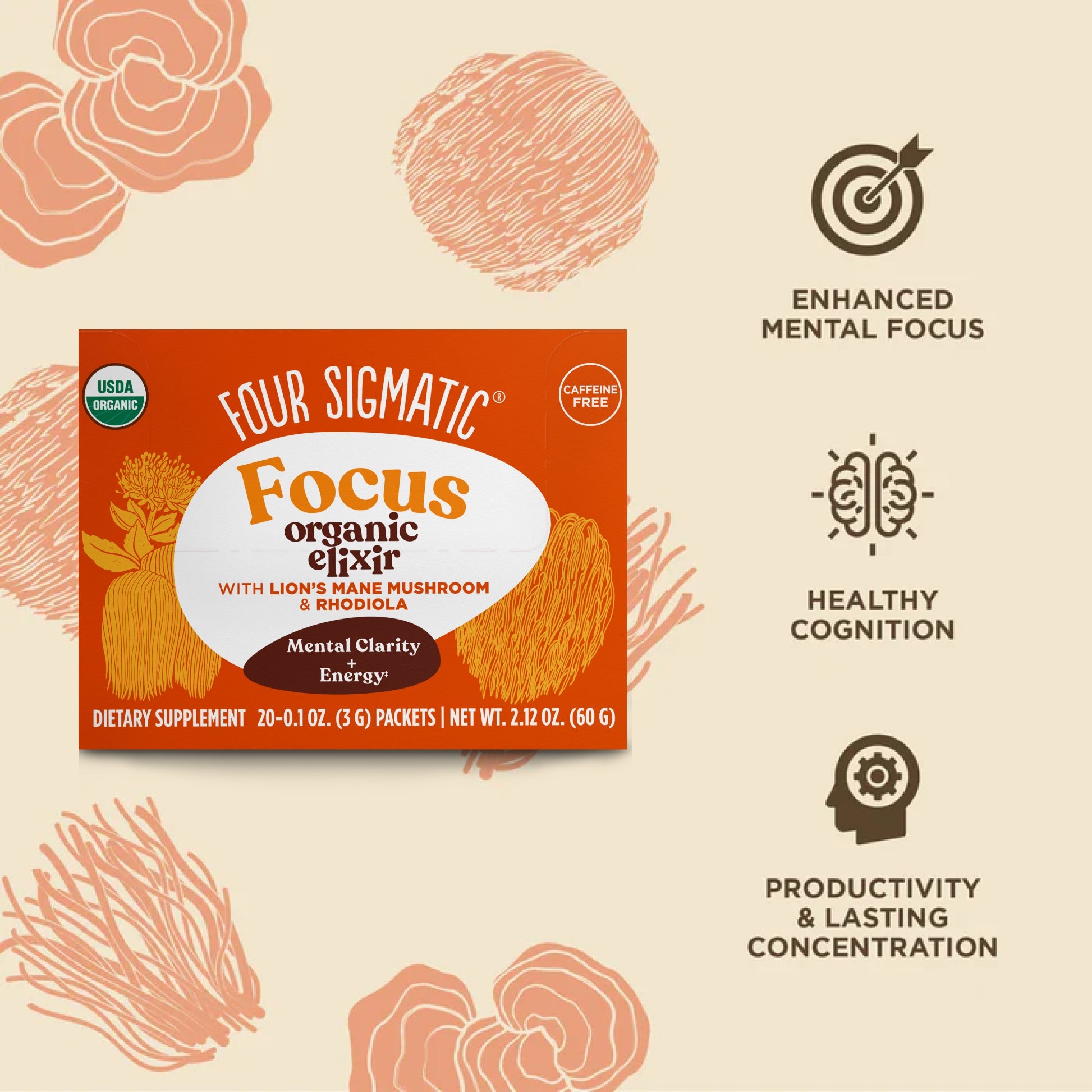 Focus Elixir Packets - Focus Mushroom Elixir Mix