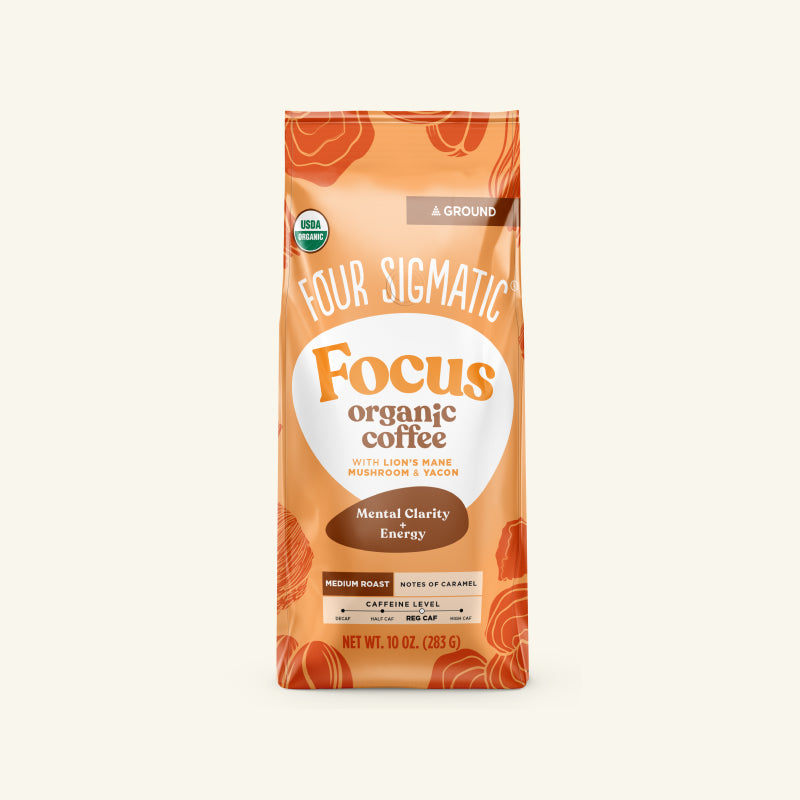 Focus Ground Coffee - Medium - Medium Roast Organic Mushroom Coffee