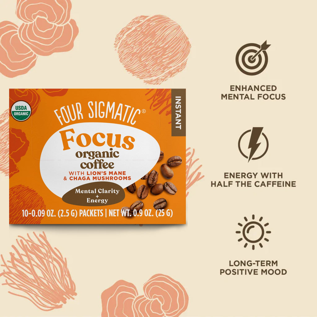 Focus Instant Coffee Packets - Focus Functional Mushroom Packets