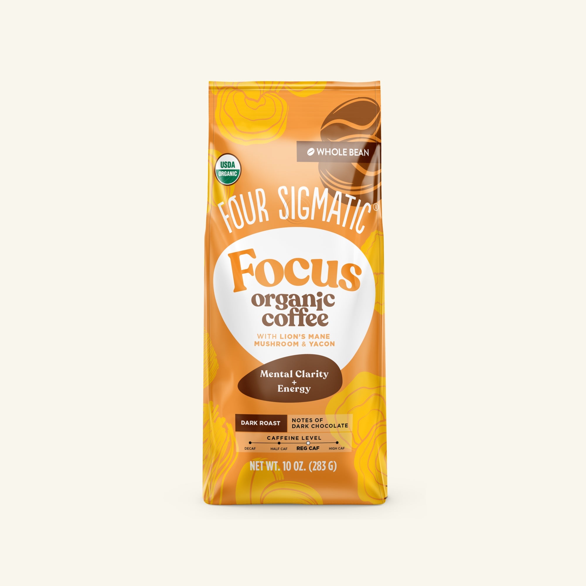 Focus Whole Bean Coffee - Whole Bean Organic Mushroom Coffee Beans