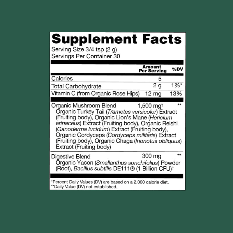Gut Health Mushroom Blend - Gut Health Functional Mushroom Powder
