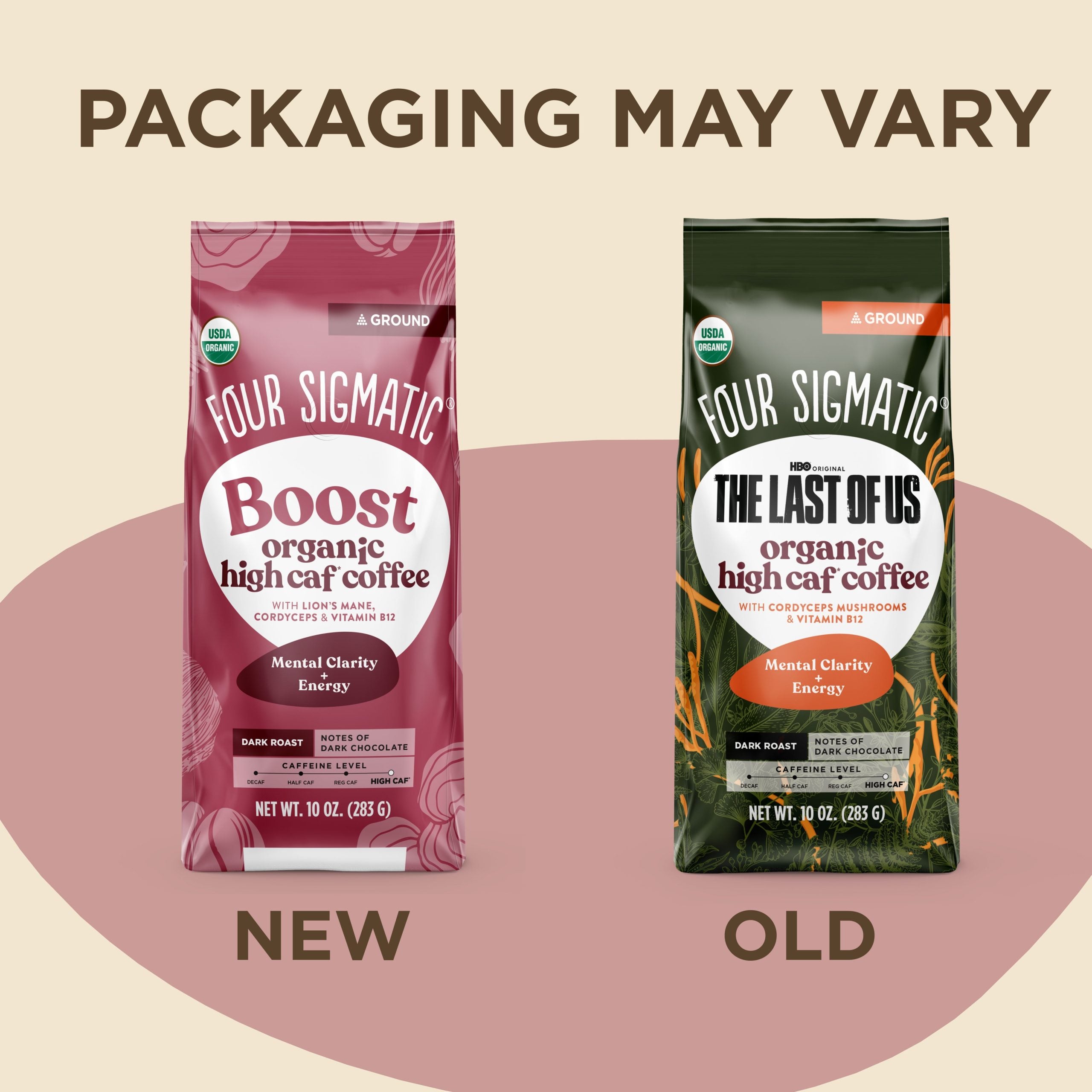 HBO Original The Last Of Us - Organic High Caf Ground Coffee - High Caf Ground Organic Mushroom Coffee